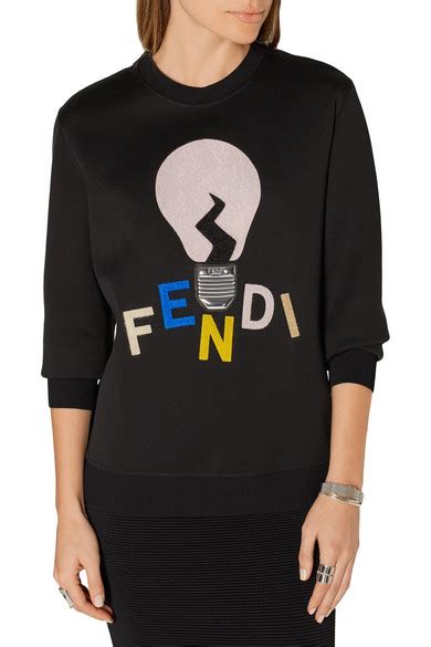 fendi shearling sweatshirt